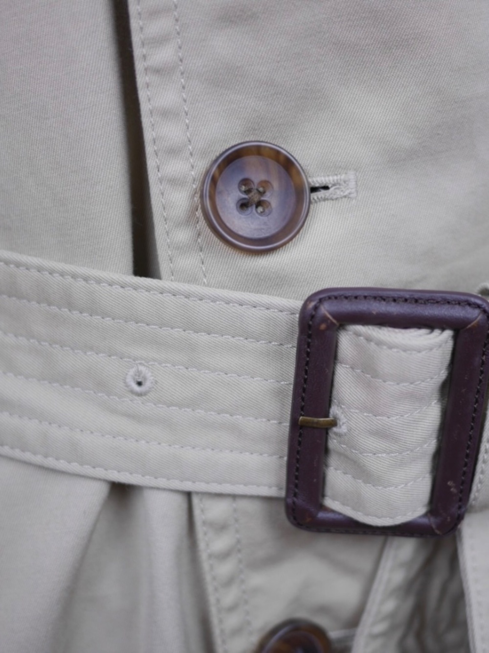 Banana Republic Classic Beige Cotton Trench Coat - Women’s S - Picture 8 of 11